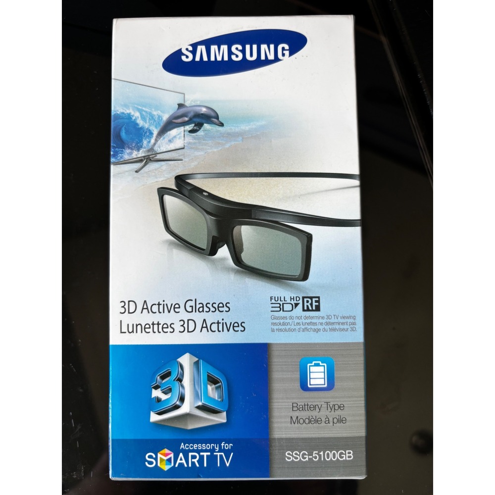 Samsung SSG-5100GB 3D Active Glasses for Smart TV Full HD RF Black New